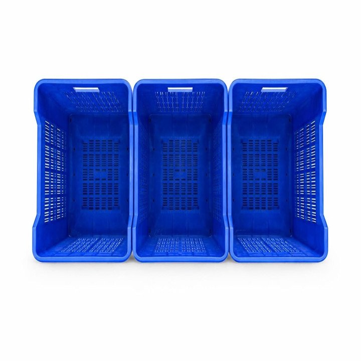 Nilkamal Plastic Crate 20 KG (3 Piece Combo) Blue – thumb