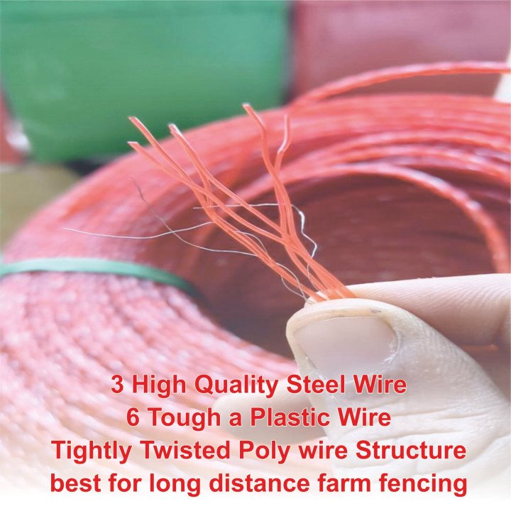 Electric Zatka Dori (Electric Fence Polywire) – 1950 Feet – thumb