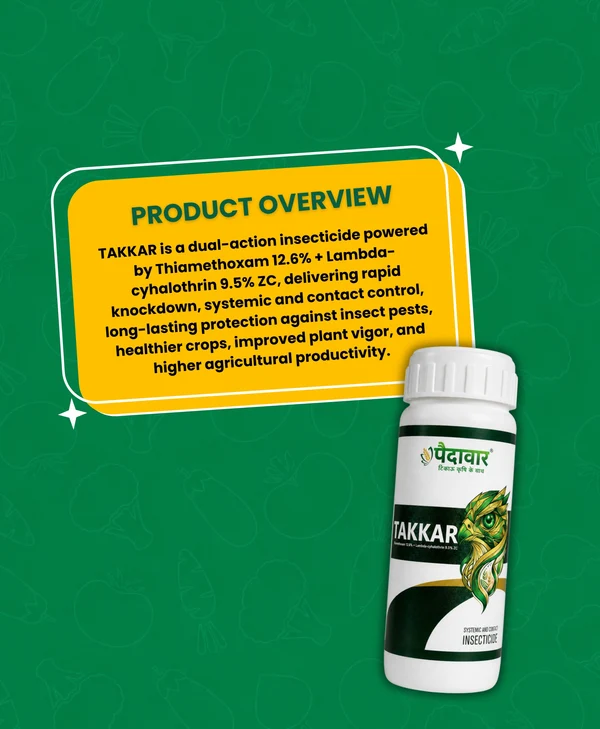 Paidavaar Takkar Insecticide - Thiamethoxam 12.6% + Lambda-Cyhalothrin 9.5% ZC – thumb