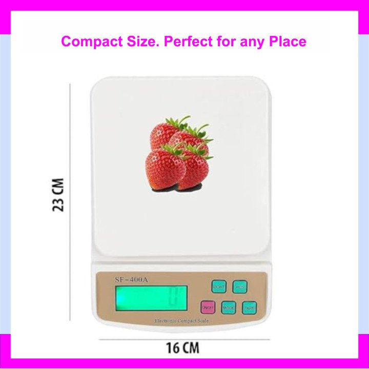 Multipurpose Portable Electronic Digital Weighing Machine with Backlight LCD Display – thumb