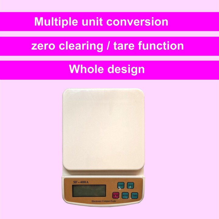 Multipurpose Portable Electronic Digital Weighing Machine with Backlight LCD Display – thumb