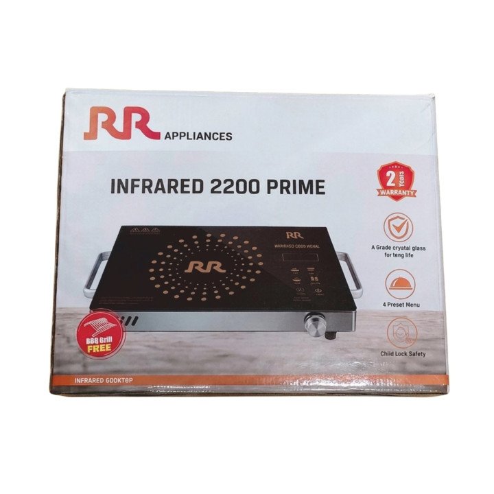 RR 2200W Infrared Induction Cooktop with SS304 Grill & 2-Year Doorstep Warranty – thumb