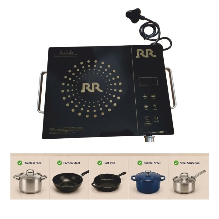 RR 2200W Infrared Induction Cooktop with SS304 Grill & 2-Year Doorstep Warranty – thumb