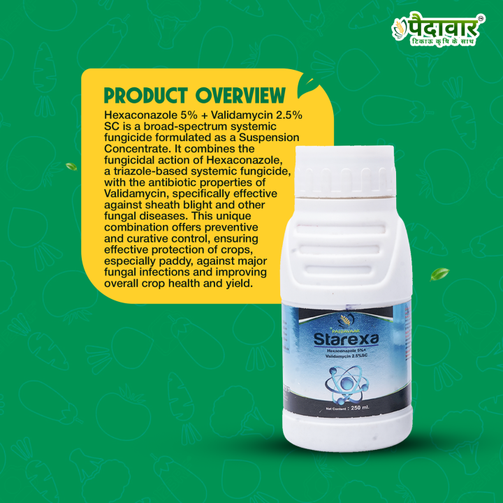 Paidavaar Starexa Fungicide - Hexaconazole 5% + Validamycin 2.5% SC – thumb