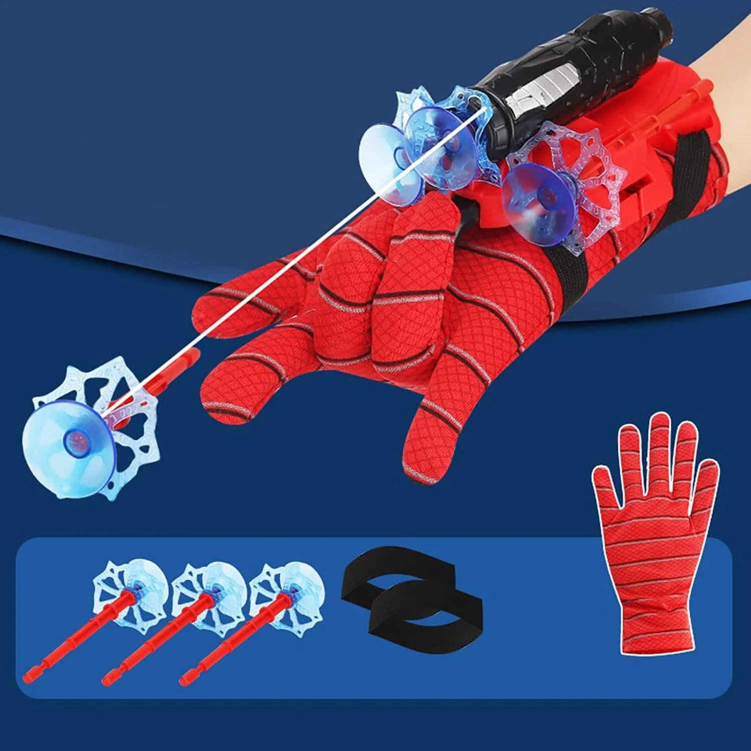 Web Shooter Toy for Kids – Superhero Wrist Launcher Gloves – main view