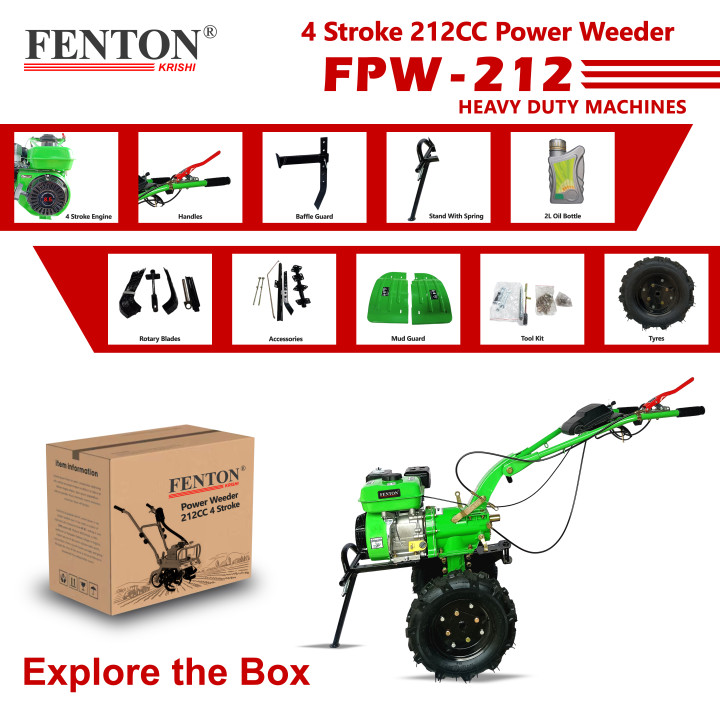 Fenton Krishi 7HP Petrol Power Weeder 212cc (90cm Working Width) – thumb