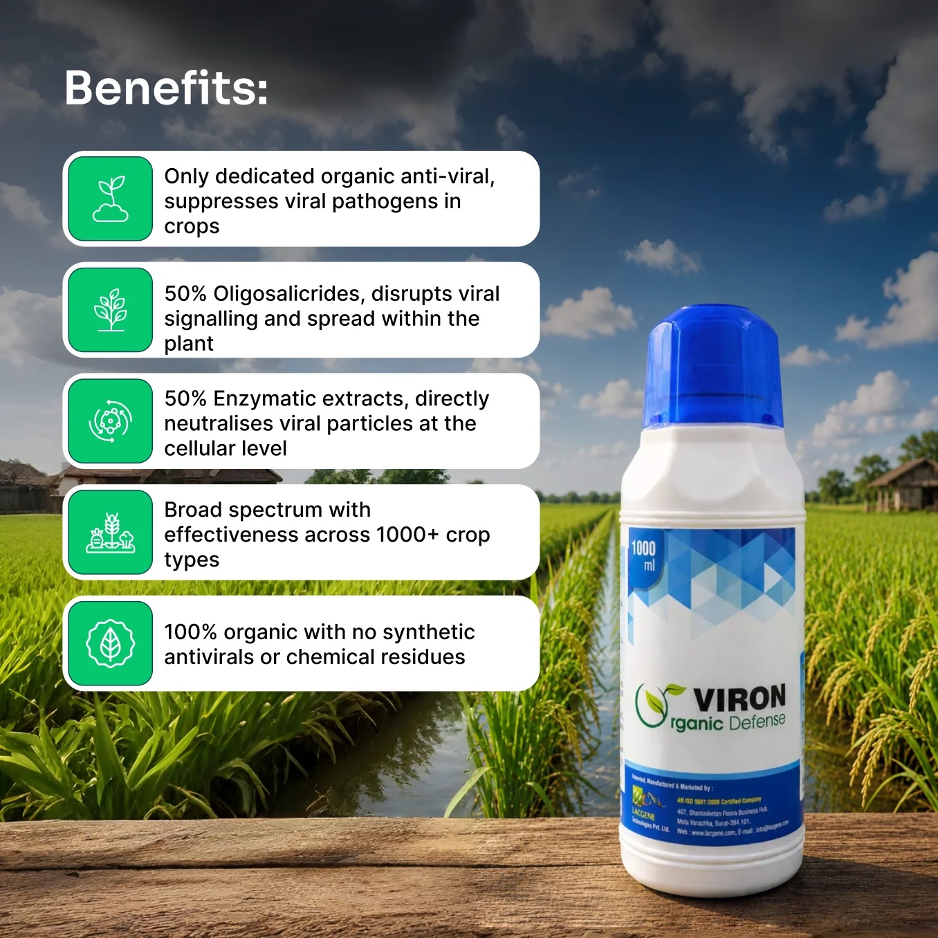Lacgene Viron Organic Anti-Viral Crop Protection Solution – thumb