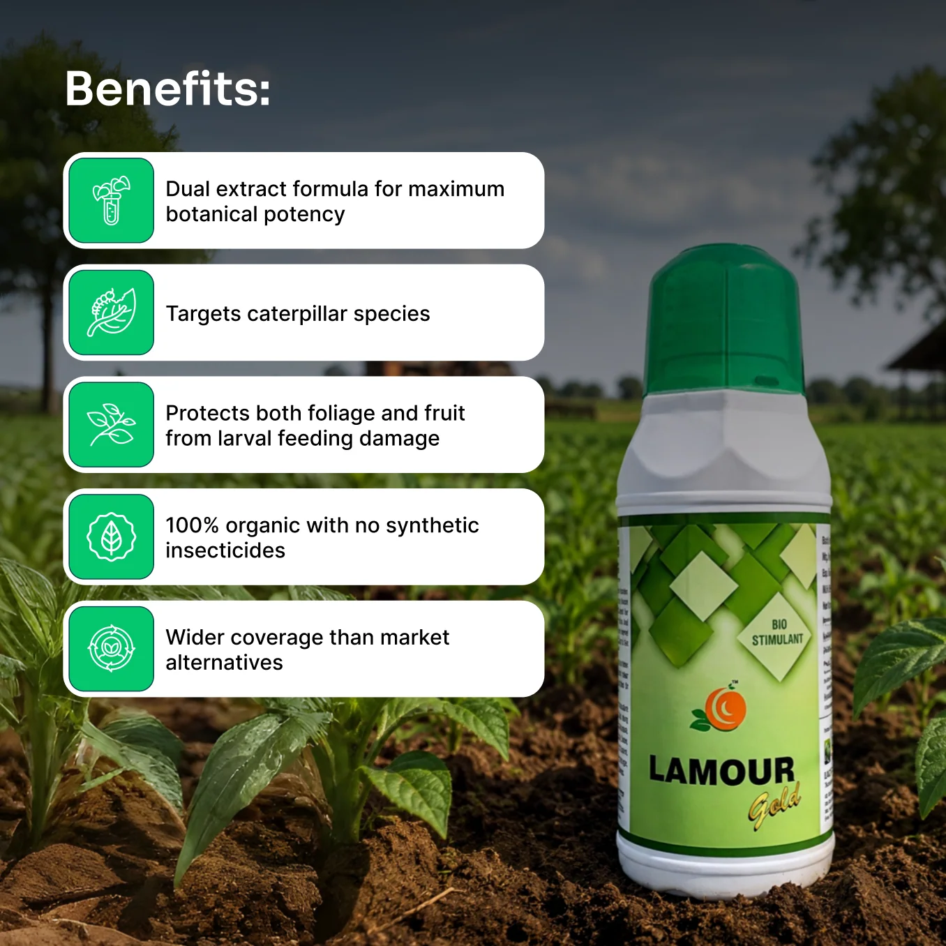 Lacgene Lamour Gold Organic Caterpillar Repellent – thumb