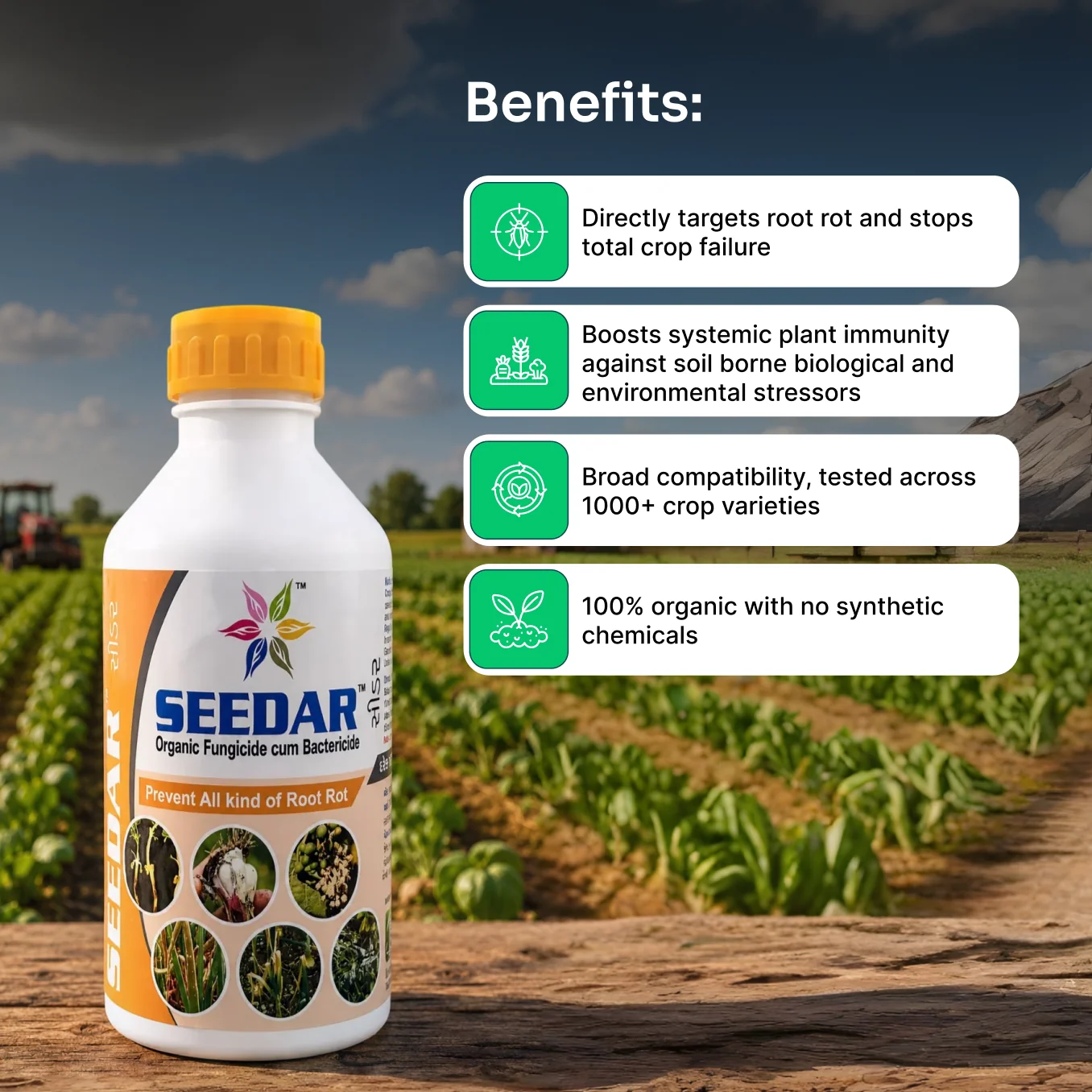 Lacgene Seedar Organic Fungicide cum Bactericide for Root-Rot Management - image 3 of 8