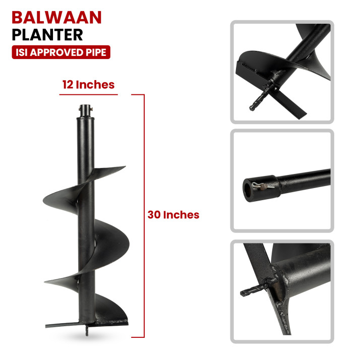 Balwaan 12" Planter Single Spiral – thumb