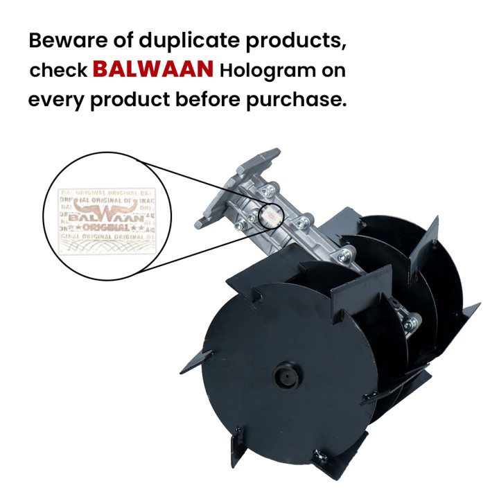 Balwaan Brush Cutter Tiller Attachment BTA-26 Cross – thumb