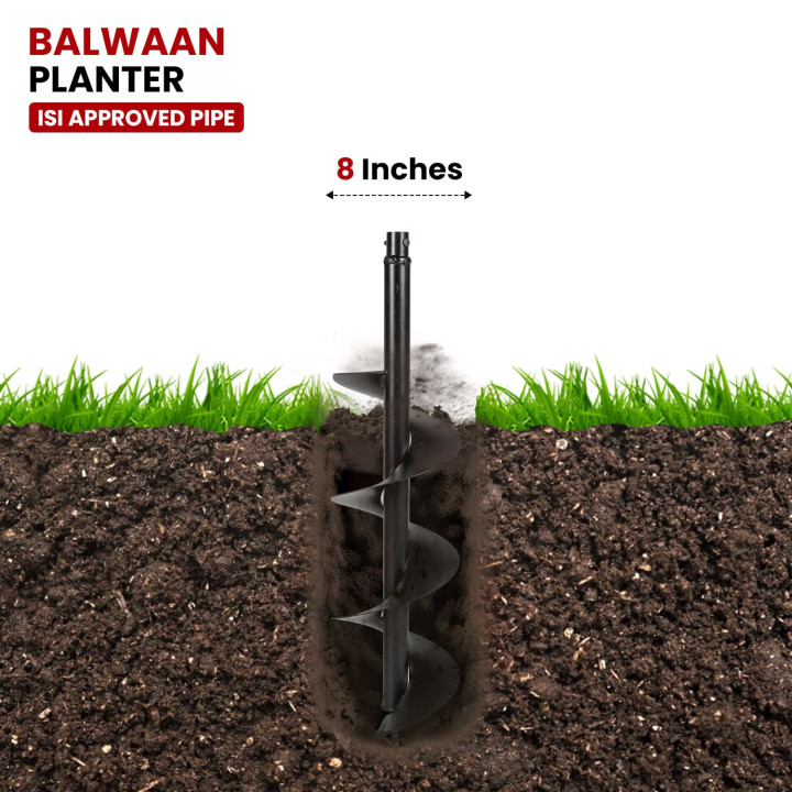 Balwaan 8" Planter Single Spiral – thumb