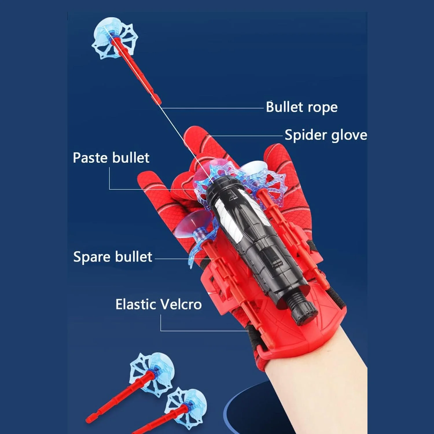 Web Shooter Toy for Kids – Superhero Wrist Launcher Gloves – thumb