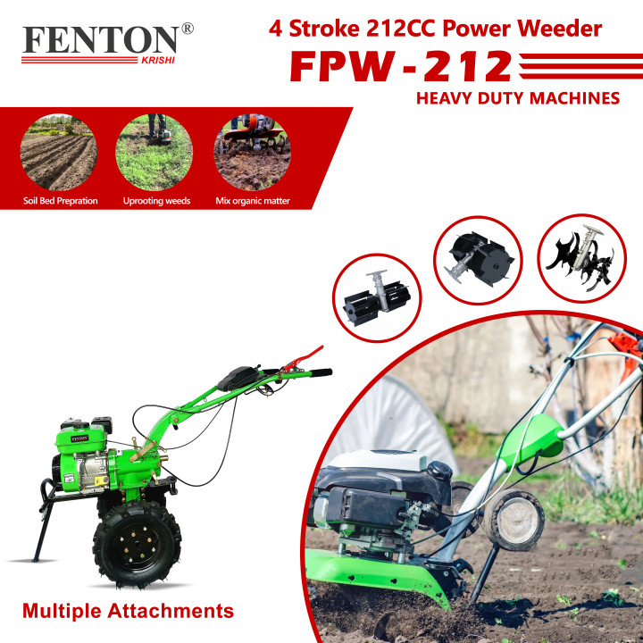 Fenton Krishi 7HP Petrol Power Weeder 212cc (90cm Working Width) – thumb
