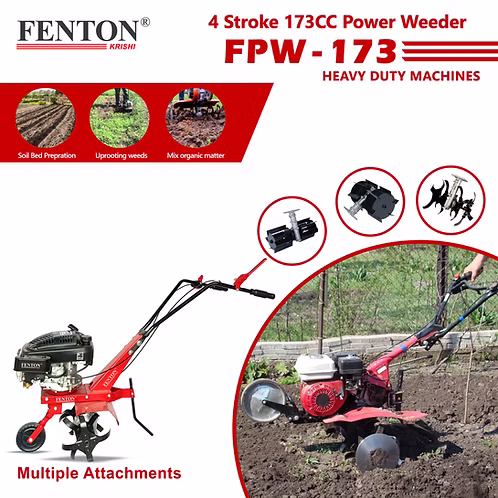 FENTON Krishi 4 Stroke 173CC Petrol Power Weeder – thumb