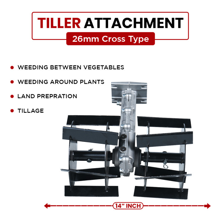 Balwaan Brush Cutter Tiller Attachment BTA-26 Cross – thumb