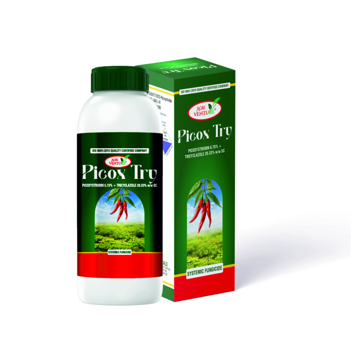 AgriVenture Picox Try Picoxystrobin 6.78% + Tricyclazole 20.33% SC Fungicide