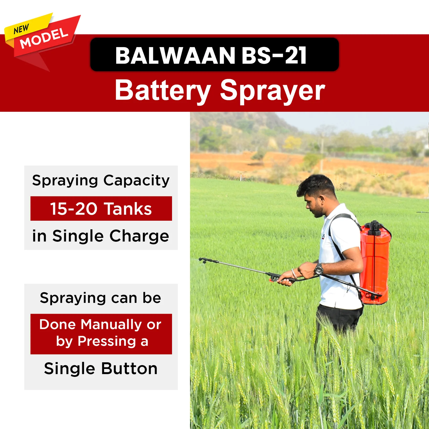 Balwaan BS-21 Battery Sprayer – thumb