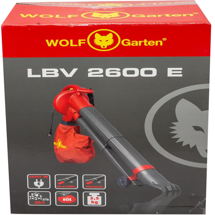 Wolf Garten LBV 2600 E 2600W Electric Leaf Vacuum Blower, MTAK-MA-HA-1832 – thumb