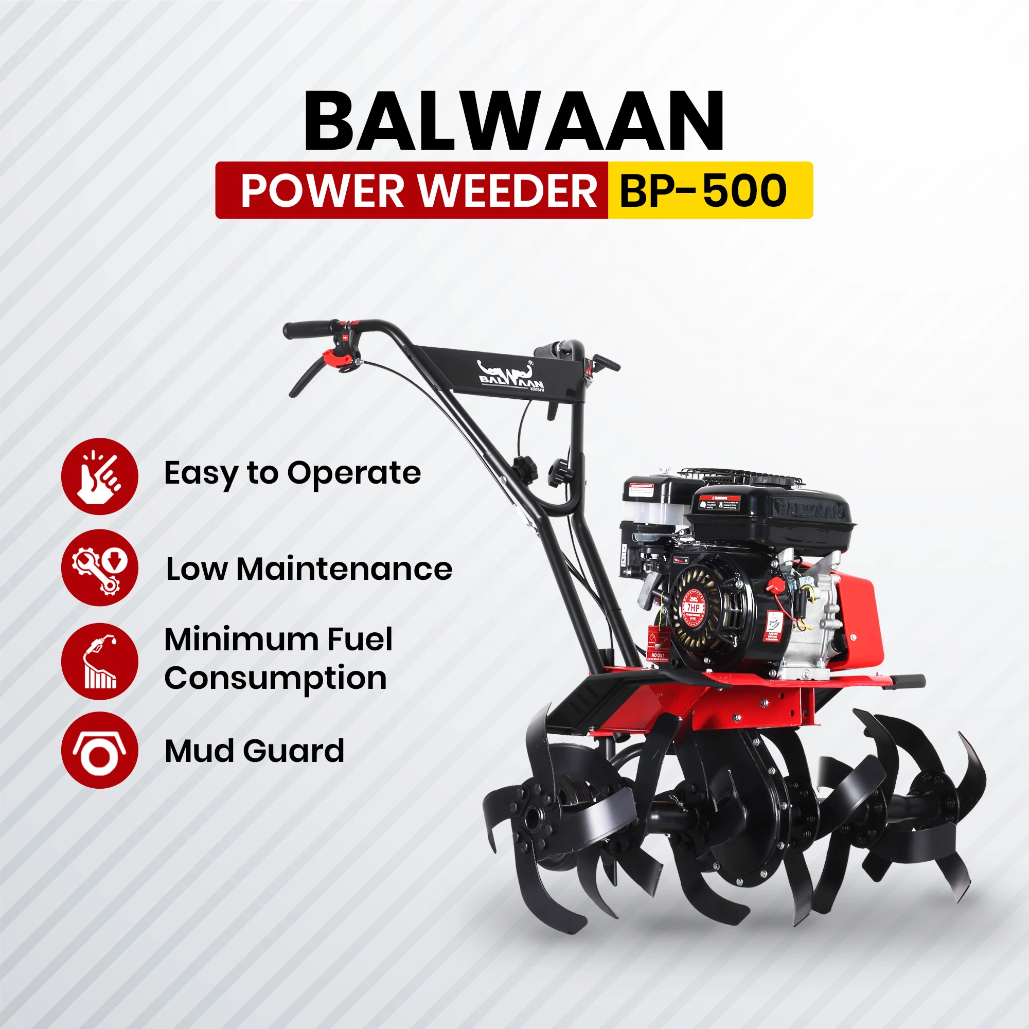 Balwaan Power Weeder - (MPDT) (Light Weight) (Petrol) BP-500 – thumb