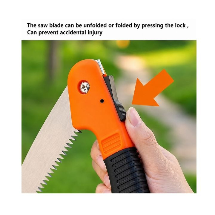 8 Inch Harden Razor Tooth Folding Hand Saw Portable Garden, Camping & Pruning Tool – thumb