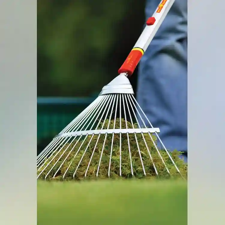 Wolf Garten 50cm Spring Steel Garden Tine Rake, UE-M – thumb