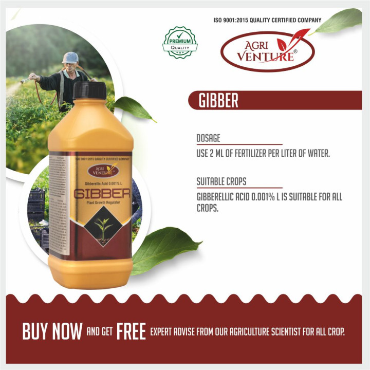 AgriVenture Gibber Gibberellic Acid 0.001% SL Plant Growth Regulator – thumb