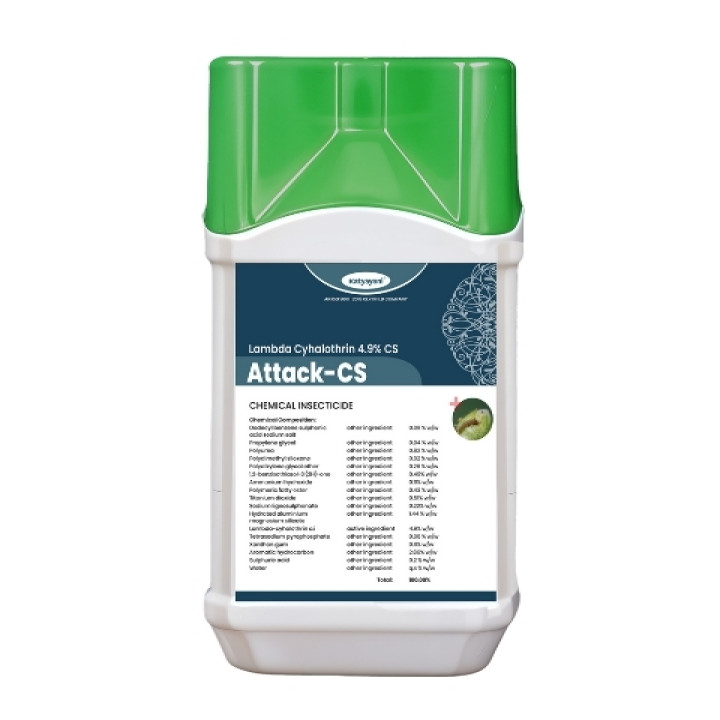 Katyayani Attack-CS Insecticide- Lambda Cyhalothrin 4.9 % CS