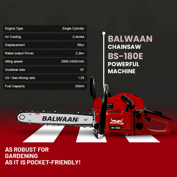Balwaan Chainsaw Bs-180E (ECO) – thumb