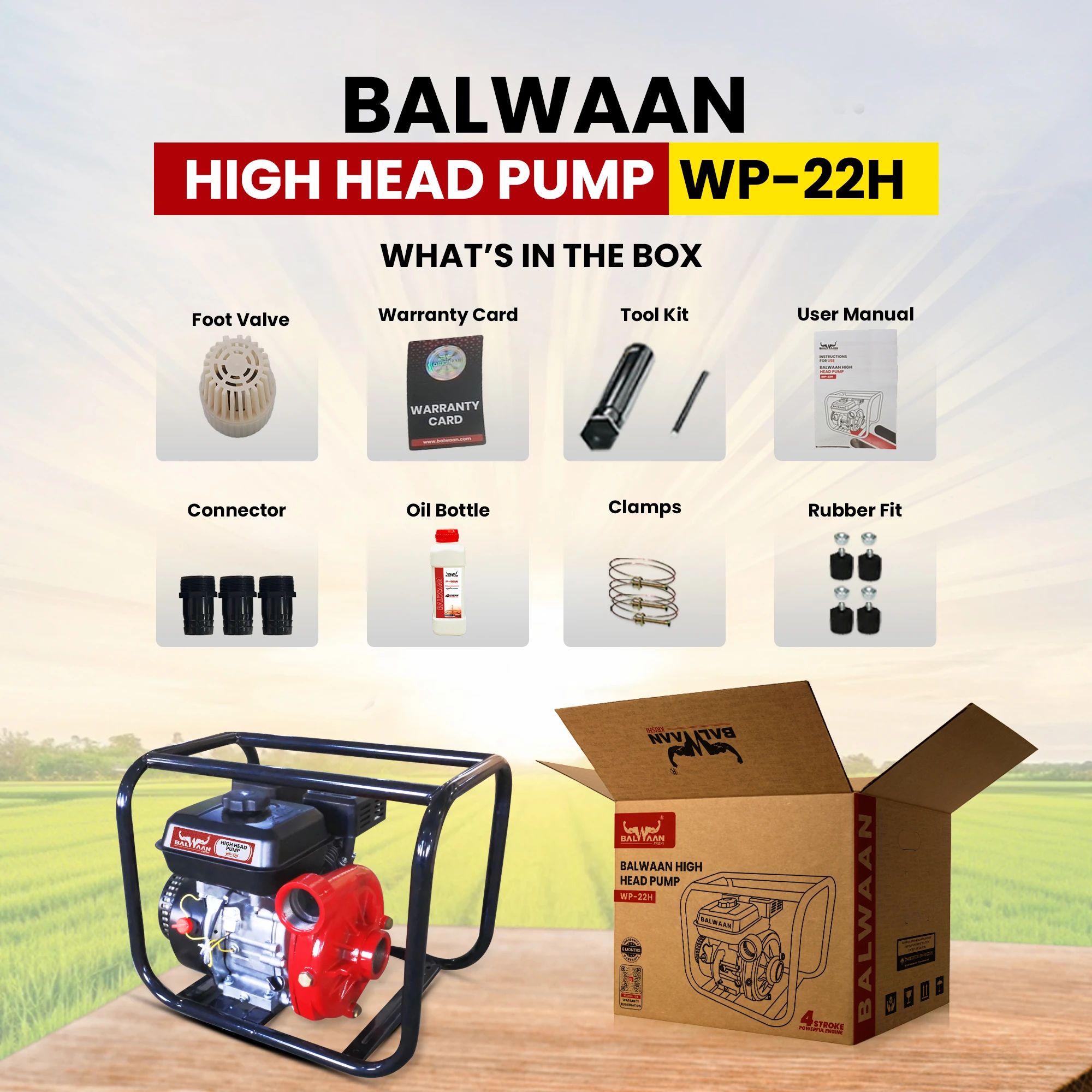 Balwaan High Head Pump 2x2 inch WP- 22H – thumb