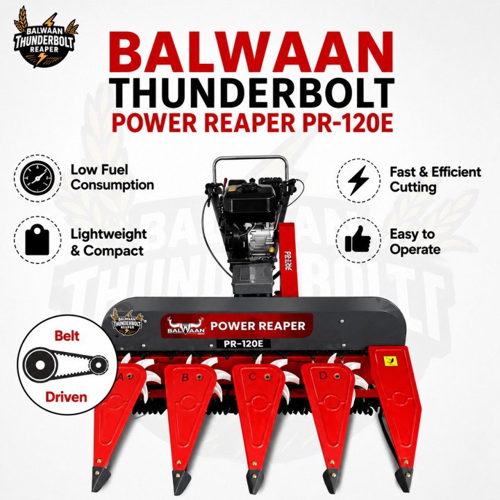 Balwaan Petrol Reaper 4 Row PR- 120E - image 5 of 5