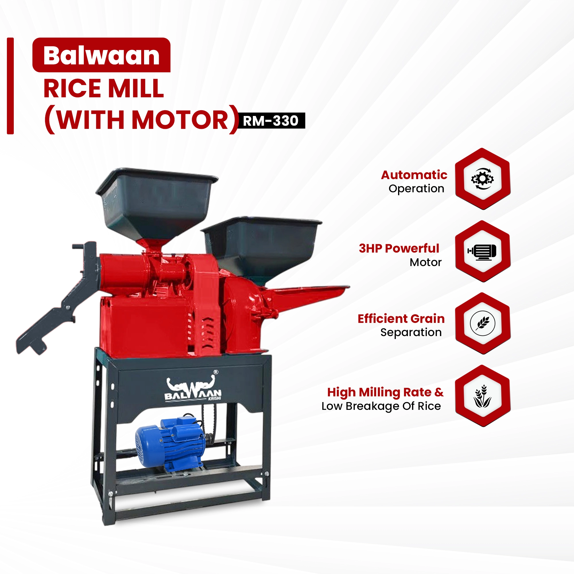 Balwaan Rice Mill Combine RM-330 – thumb