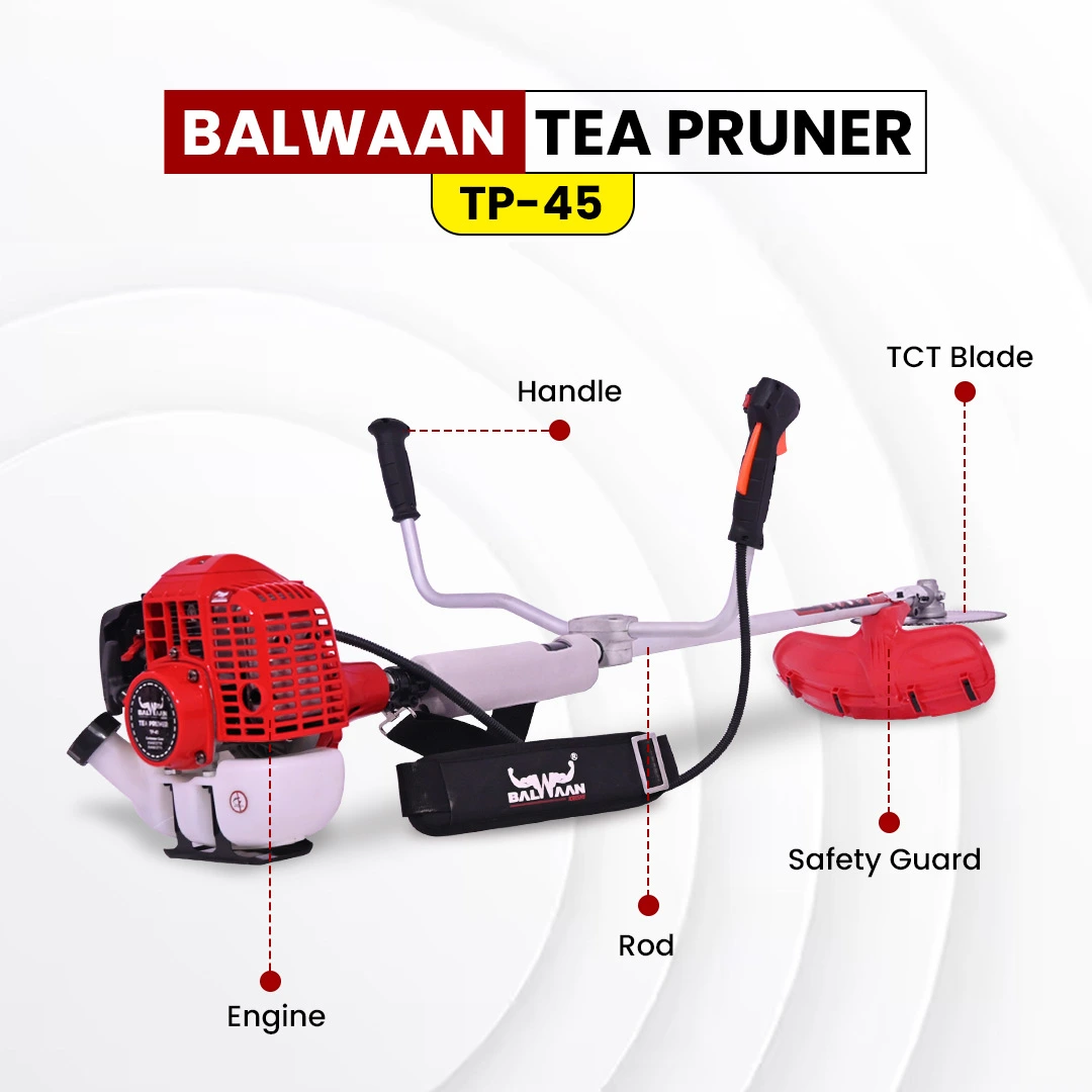 Balwaan Side Pack Brush Cutter cum Tea Pruner (Petrol) TP-45 – thumb