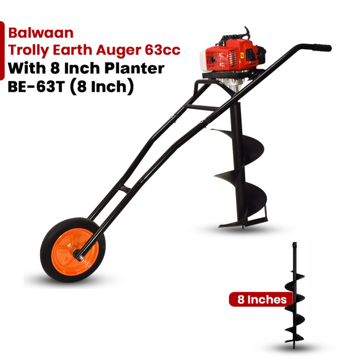 Balwaan Trolly Tree Planter 63CC Double Gear box (Without Bit) BE-63T – thumb