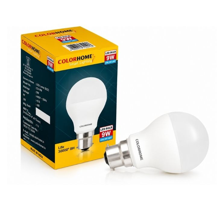 ColorHome 9W LED Bulb Cool Day Light Energy Efficient Bulb (Pack of 6) – thumb