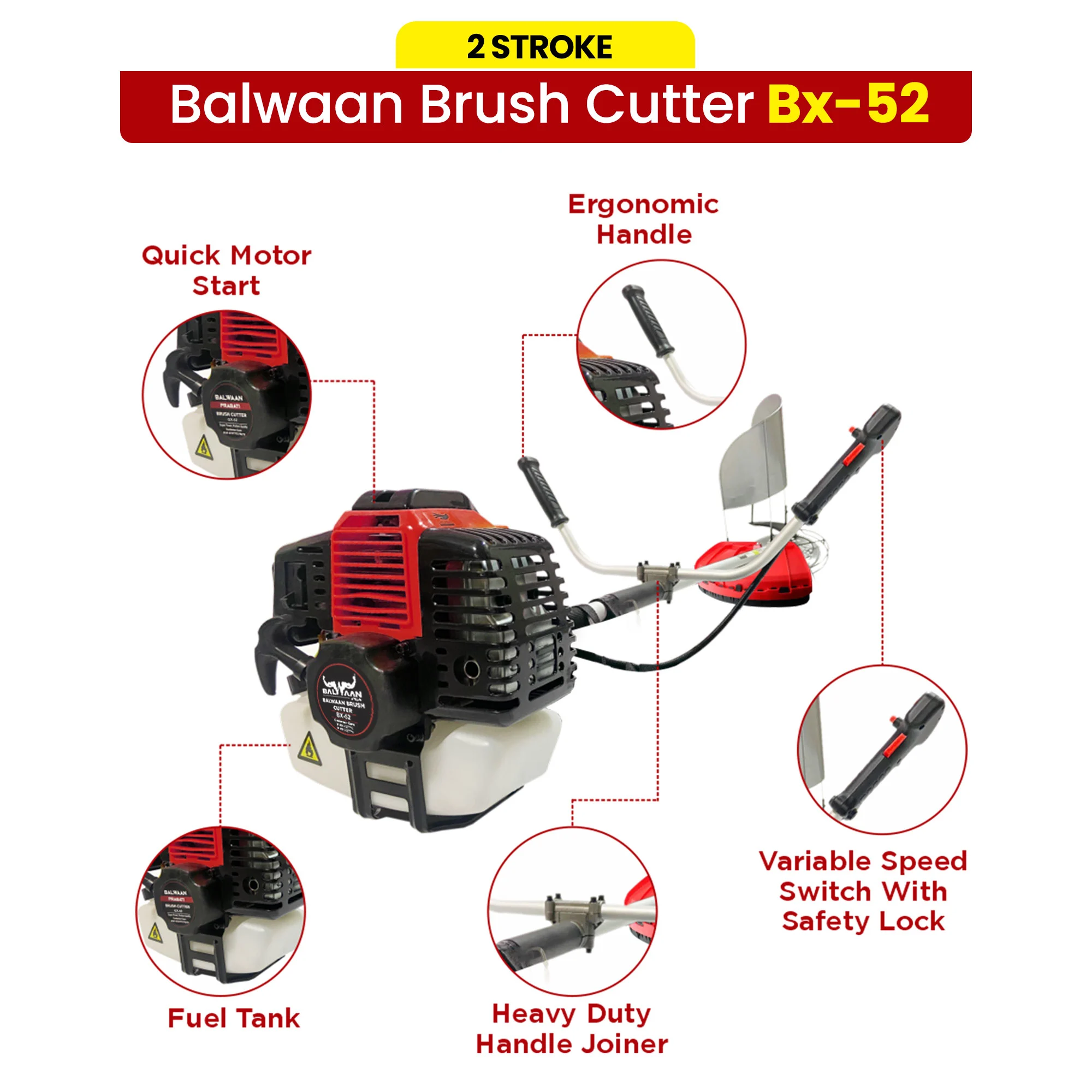 Balwaan Side Pack BX 52 Brush Cutter – thumb