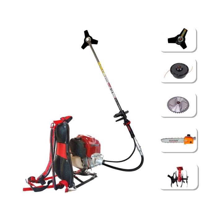 Fenton Krishi 35cc Back Pack Brush Cutter Chainsaw With Tiller (5in1)