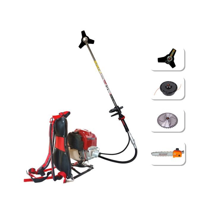 Fenton Krishi 35cc Back Pack Brush Cutter With Chainsaw (4in1)