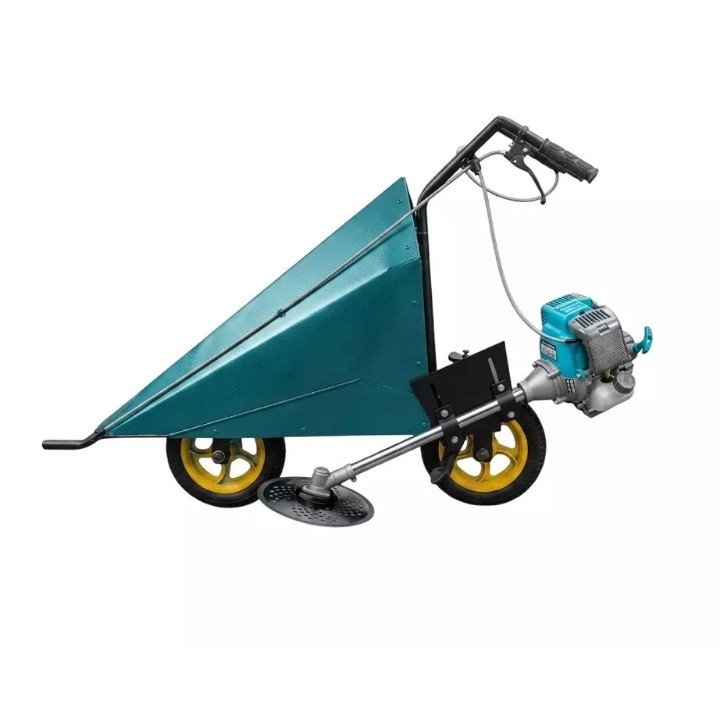 Aashna B07 Brush Cutter with Triangle Wheels for Paddy