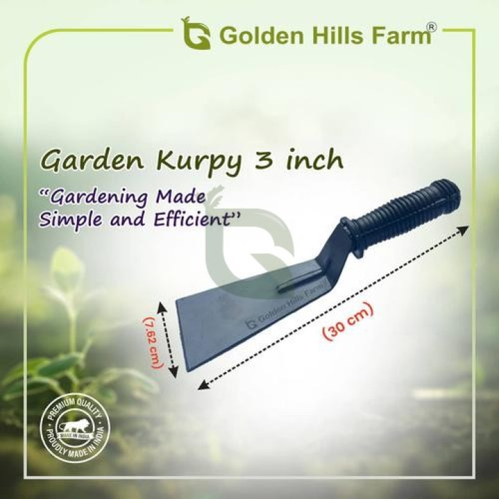 Golden Hills Farm Gardening Khurpi - 1 Pc (3 Inch Metal Blade)