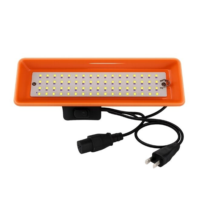 Radhe Agri 12V DC LED Flood Light, 60W High Bright Outdoor Waterproof With Switch And PVC body – thumb