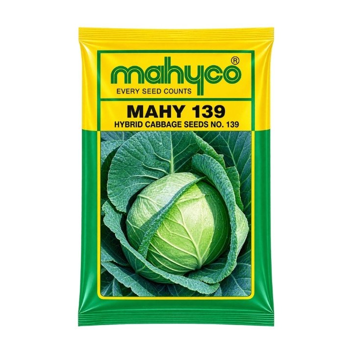 Mahyco MAHY 139 F1 Hybrid Cabbage Seeds