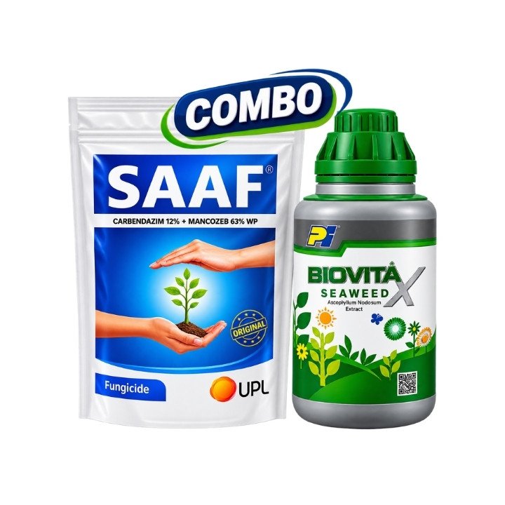 PI Biovita X 250 ml + UPL Saaf Fungicide 250 g Super Combo Pack