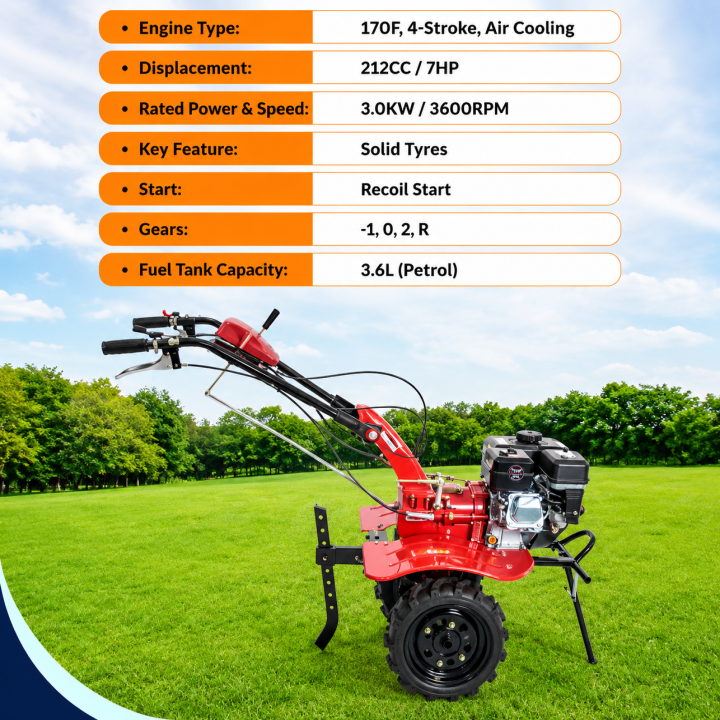 Power Tiller 7 HP Self Start Premium – thumb