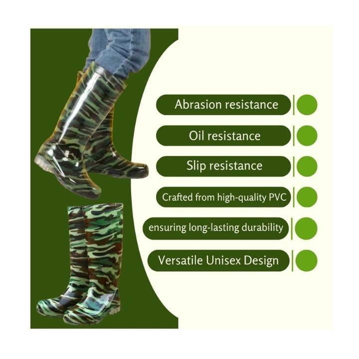 Radhe Gum Boot for Men Flexible PVC Safety Boot – thumb