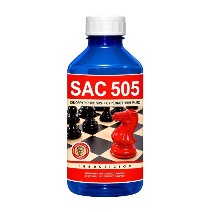 Shivalik SAC 505 Insecticide - Chlorpyriphos 50% + Cypermethrin 5% EC