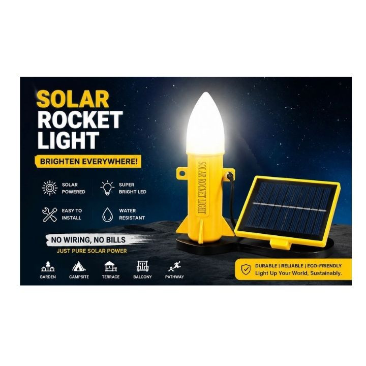 Solar Rocket Light for Garden, Farm and Outdoor Use – thumb