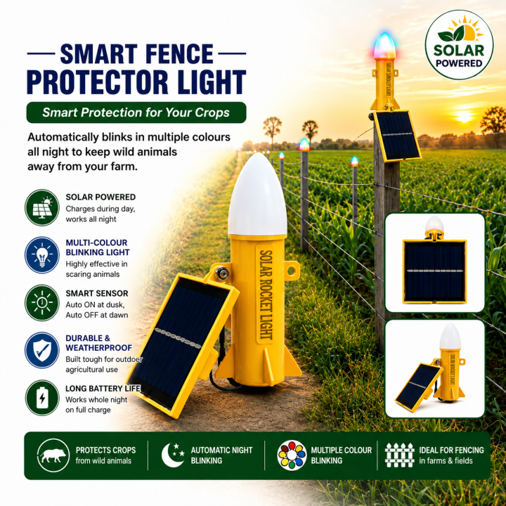 Solar Rocket Light for Garden, Farm and Outdoor Use – thumb