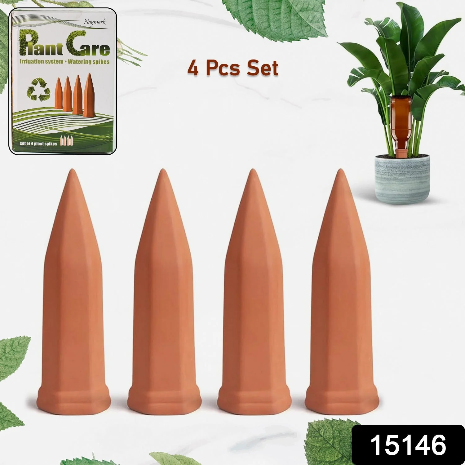 Self Plant Watering Spikes (4 Pcs Set) – thumb