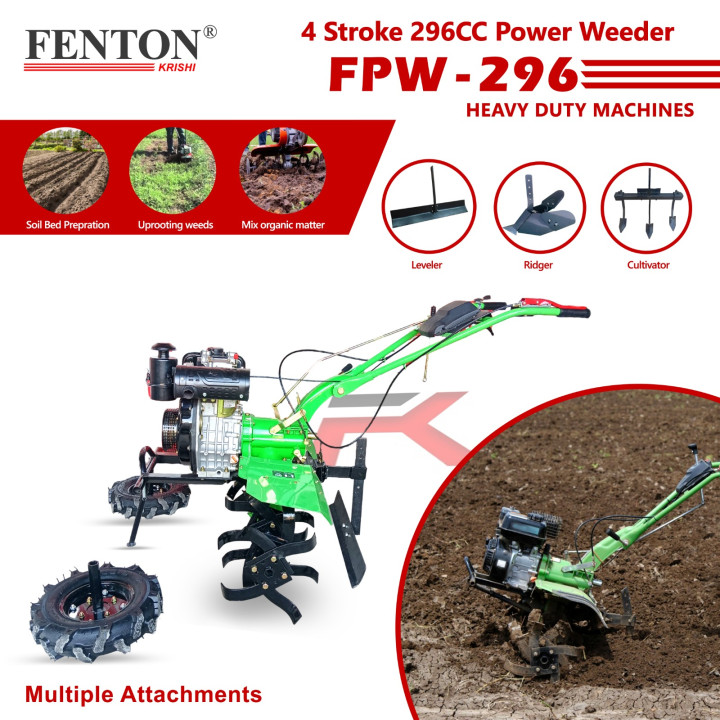 Fenton Krishi 8HP Diesel Power Weeder 296cc (120cm Working Width) – thumb